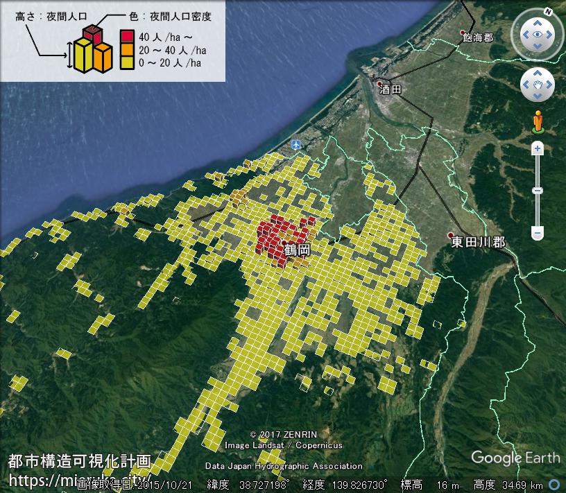 都市構造可視化計画 山形県鶴岡市の詳細