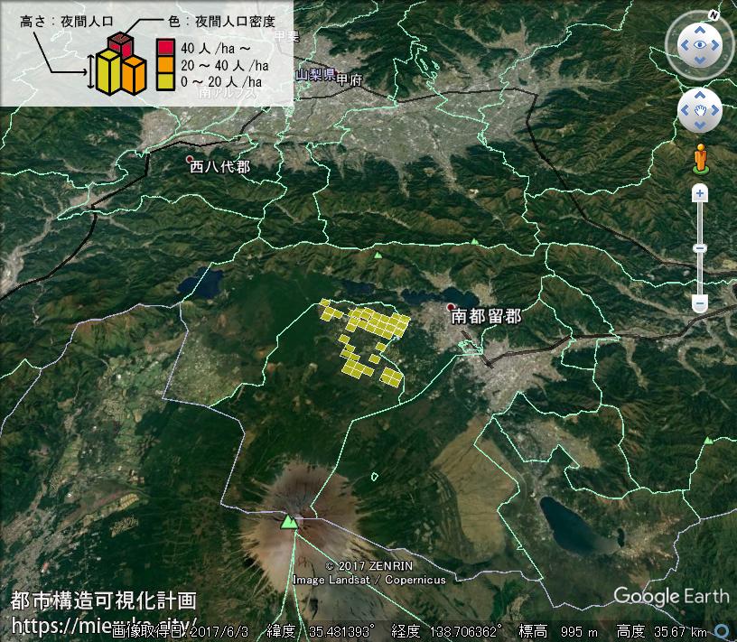 都市構造可視化計画 山梨県南都留郡鳴沢村の詳細