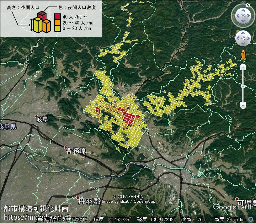 都市構造可視化計画 岐阜県関市の詳細