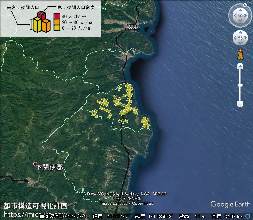 都市構造可視化計画 岩手県下閉伊郡普代村の詳細