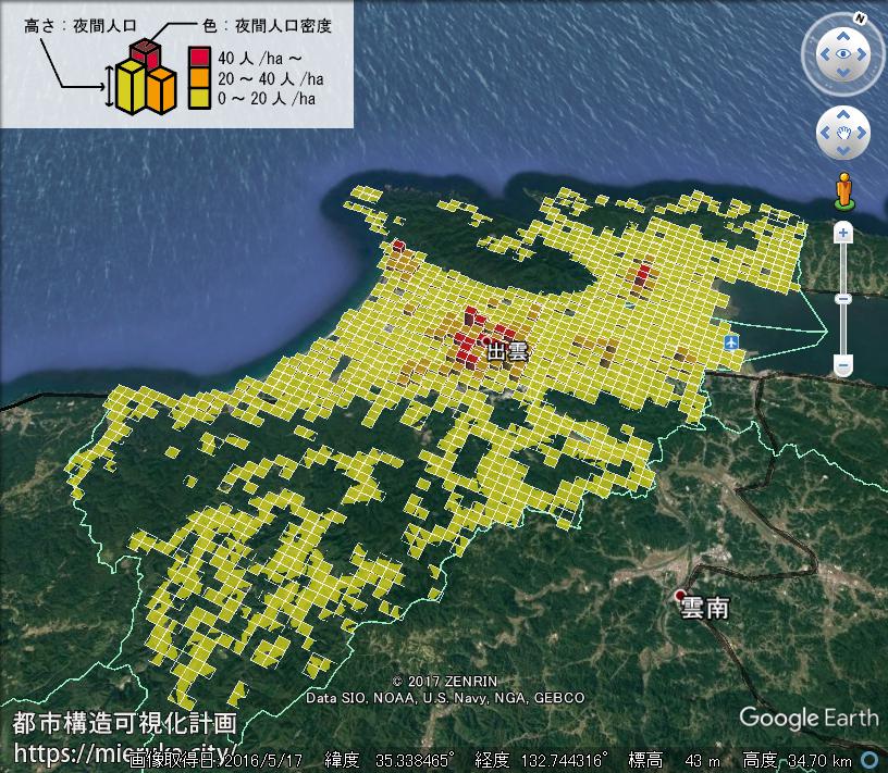 都市構造可視化計画 島根県出雲市の詳細