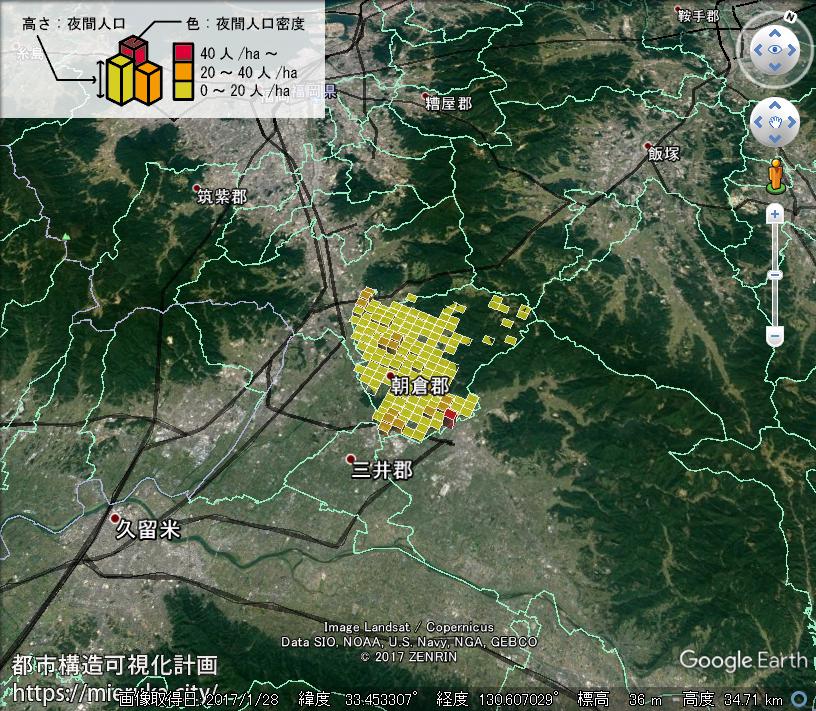 都市構造可視化計画 福岡県朝倉郡筑前町の詳細