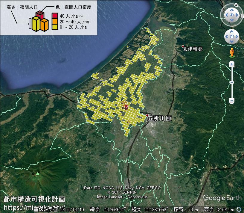 都市構造可視化計画 青森県つがる市の詳細