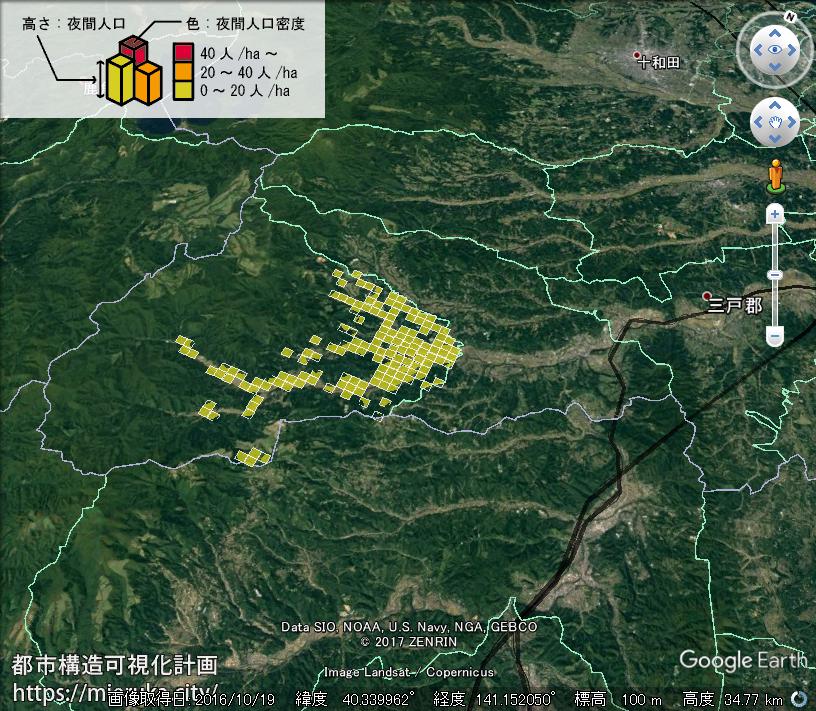 都市構造可視化計画 青森県三戸郡田子町の詳細