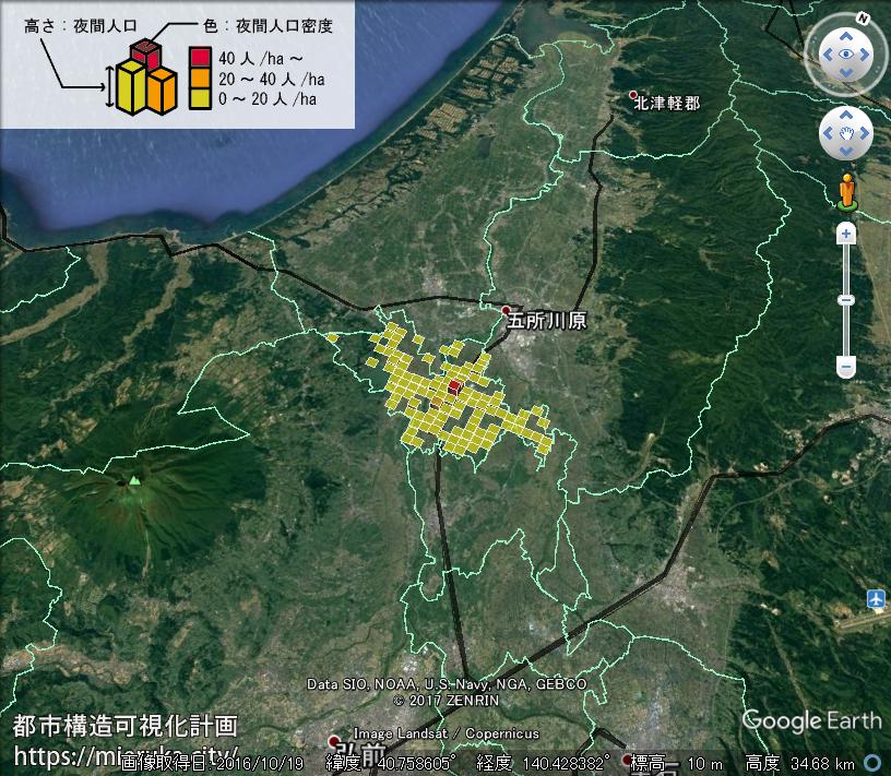 都市構造可視化計画 青森県北津軽郡鶴田町の詳細