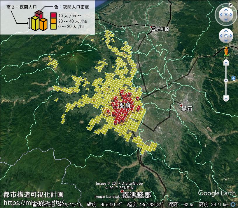 都市構造可視化計画 青森県弘前市の詳細