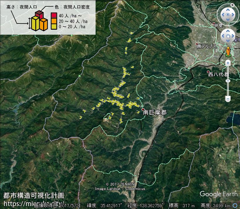 都市構造可視化計画 | 山梨県南巨摩郡早川町の詳細