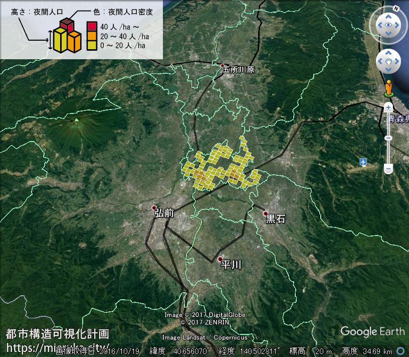 都市構造可視化計画 | 青森県南津軽郡藤崎町の詳細