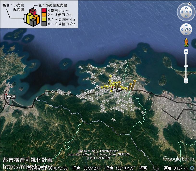 都市構造可視化計画 | 販売額分布（平成26年商業統計）