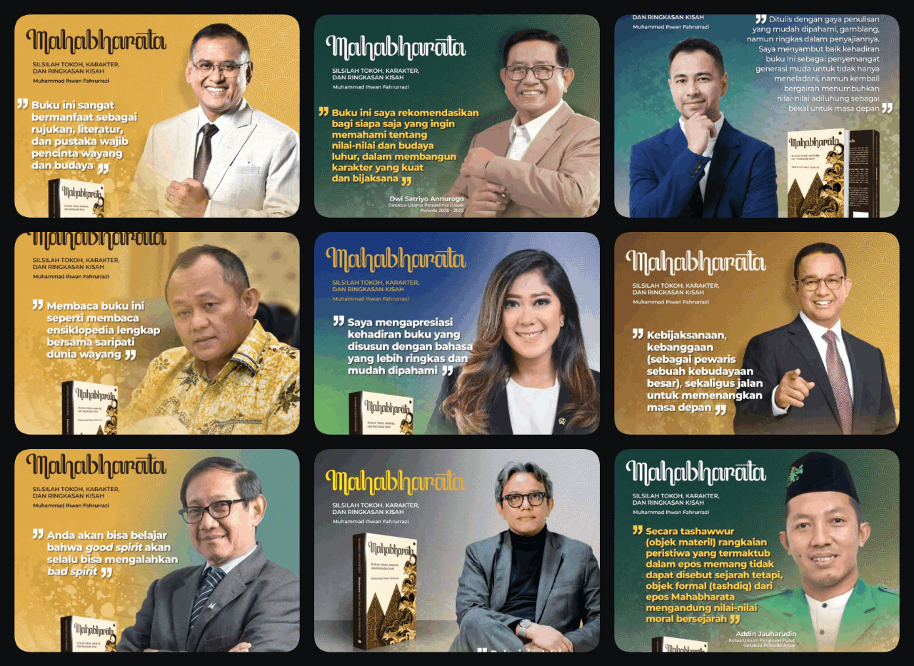 Collage testimonials compress