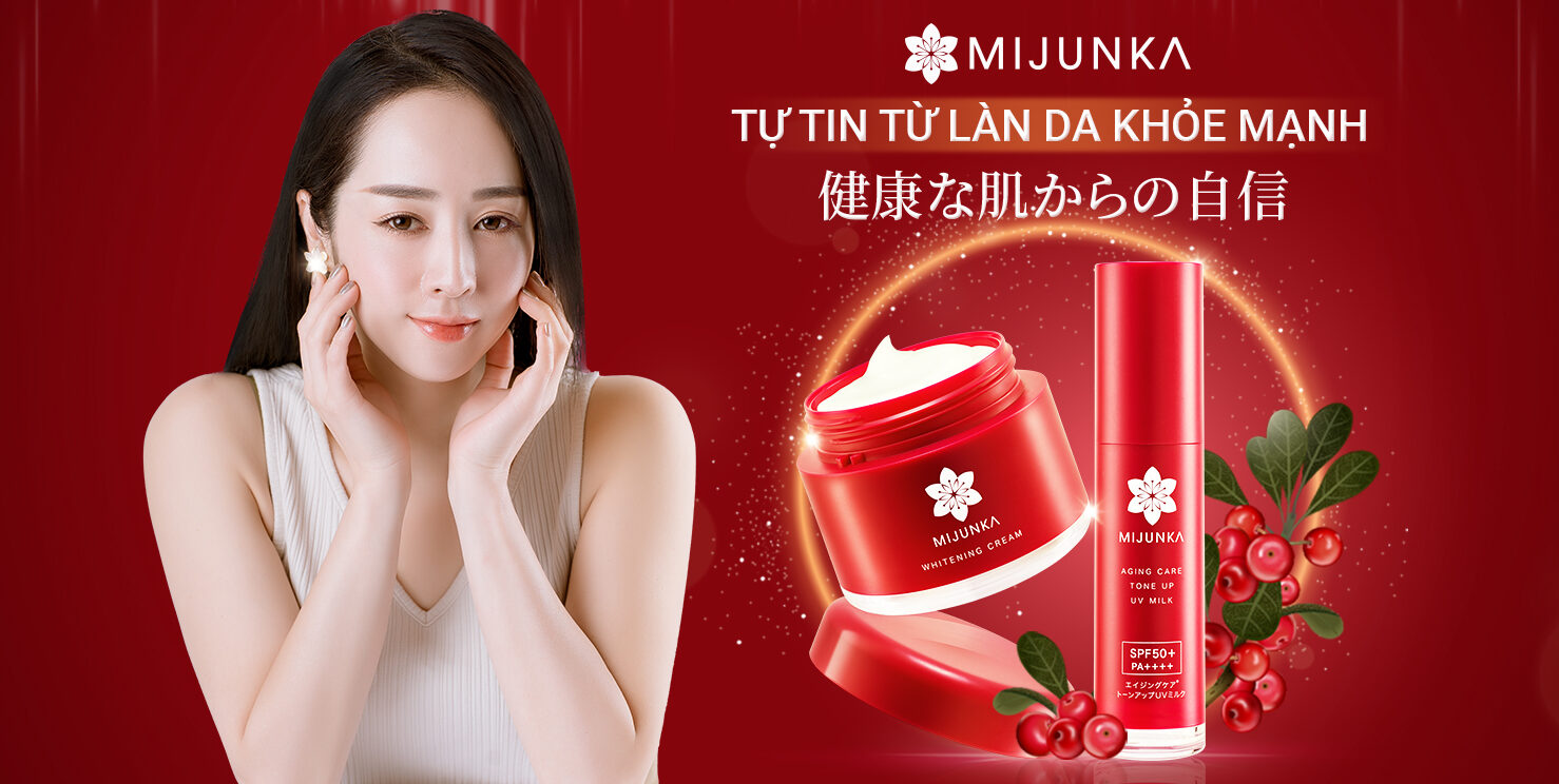 bộ sản phẩm dưỡng trắng Mijunka