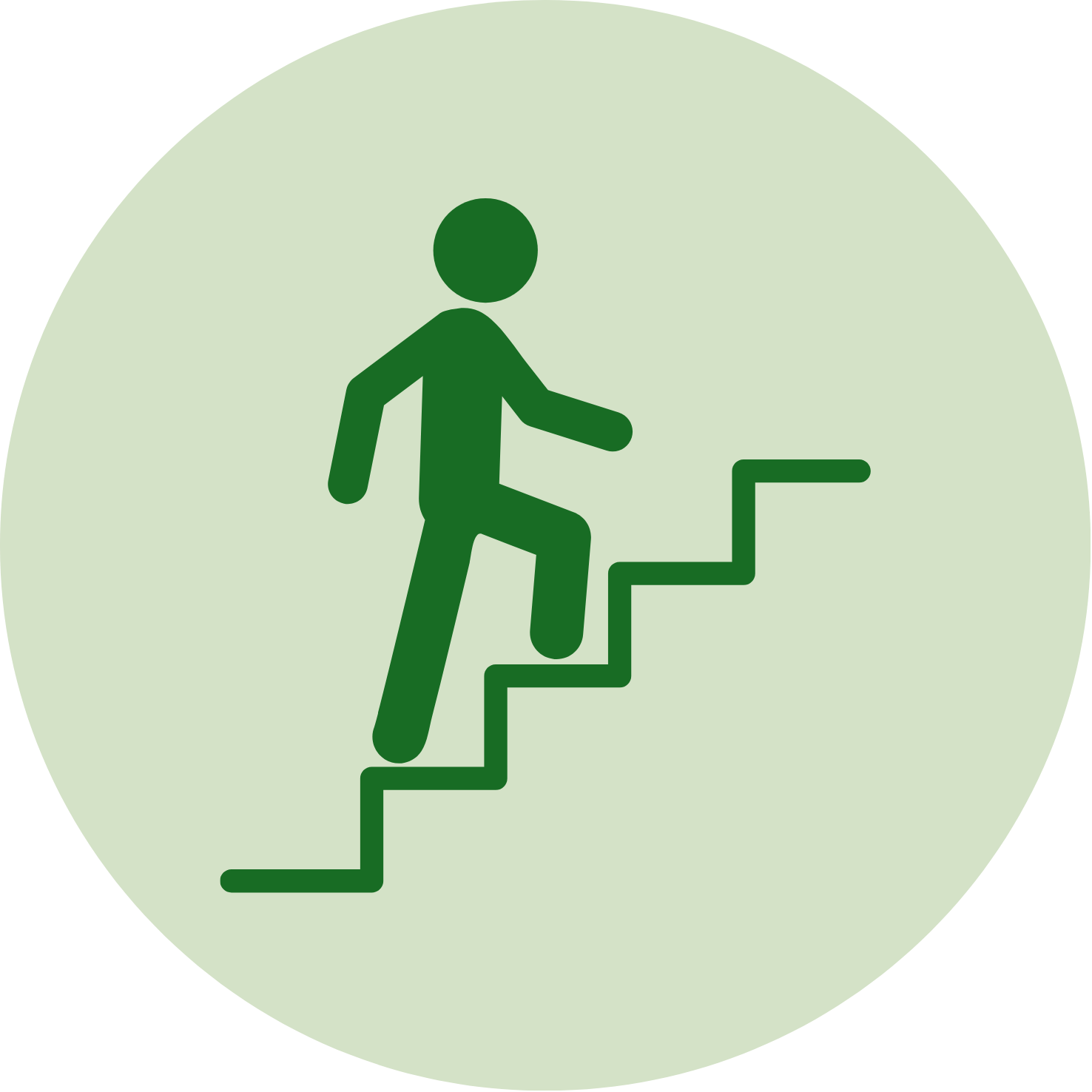 階段を上る人のアイコン