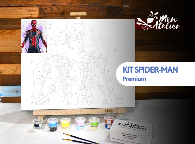 Pintura por números Spiderman Mon Atelier