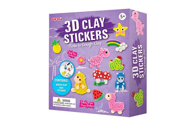 3D Clay Stickers