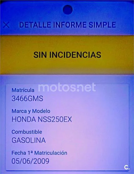 Honda NSS Jazz 250 – Vista 10