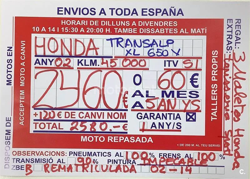Honda XL 650 V Transalp – Vista 9