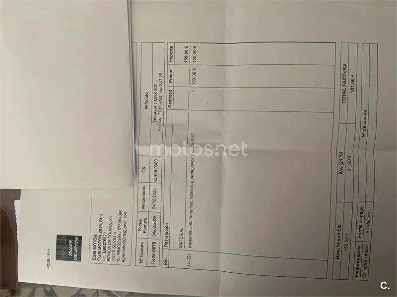 Yamaha TMAX 500 – Vista 26