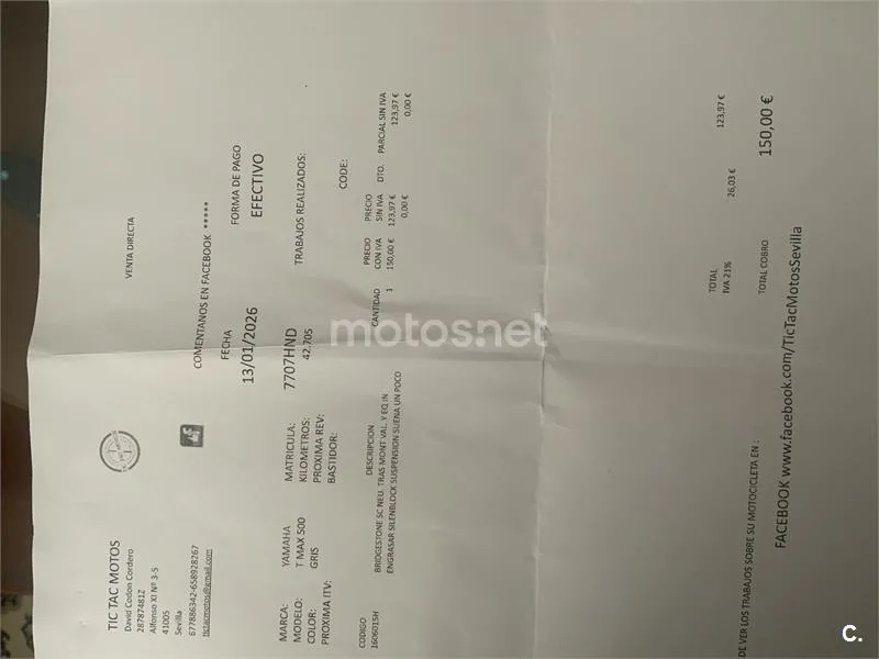 Yamaha TMAX 500 – Vista 27