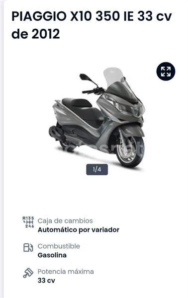 Piaggio X10 350 – Vista 6