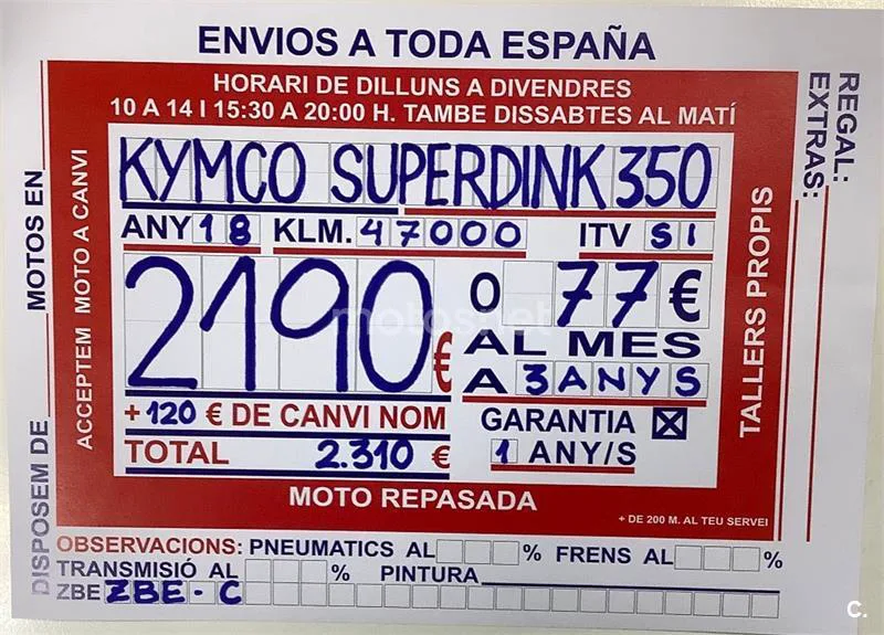 Kymco Super Dink 350 – Vista 9