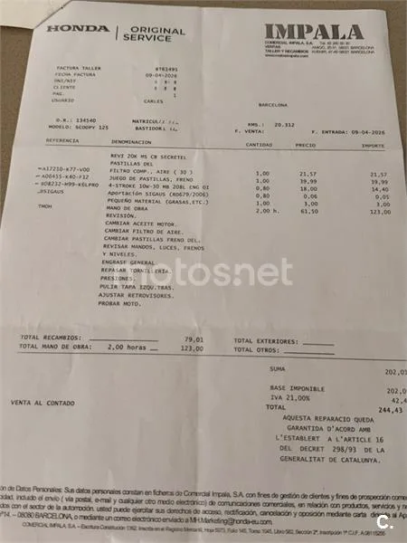 Honda SH125i – Vista 5