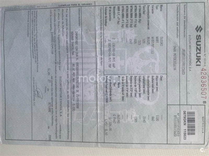 Suzuki VanVan 125 – Vista 6