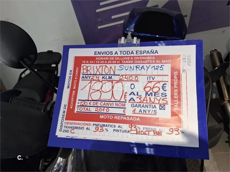 Brixton Sunray 125 – Vista 9