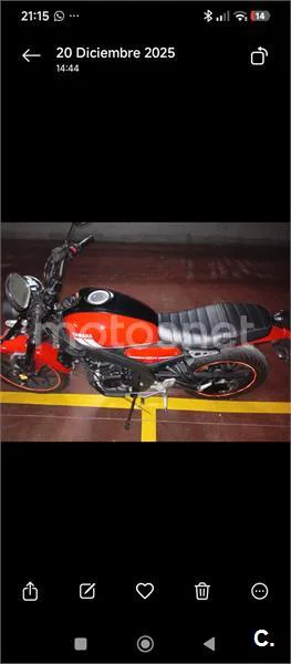 Yamaha XSR 125 – Vista 4