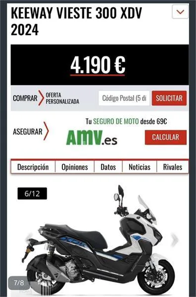 Keeway Vieste 300 XDV – Vista 4