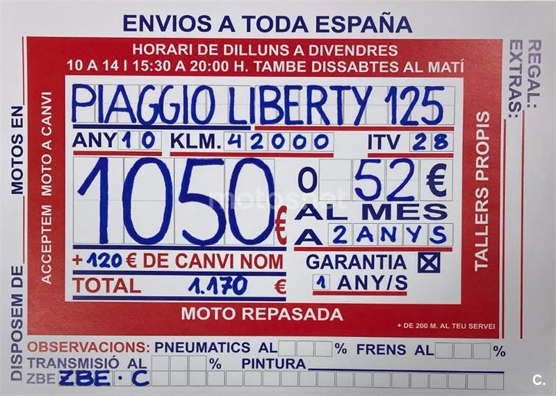 Piaggio Liberty 125 – Vista 9