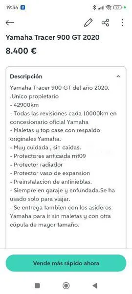 Yamaha Tracer 900 – Vista 12