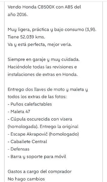 Honda CB 500 X – Vista 12
