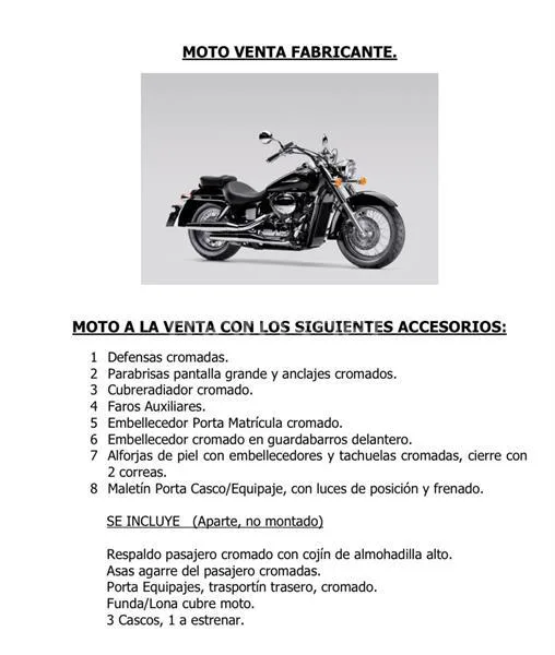 Honda VT 750 C Shadow – Vista 17