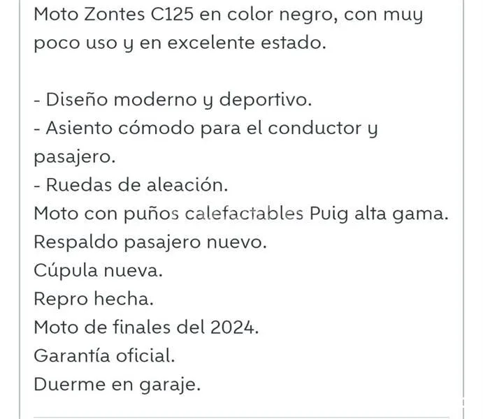Zontes 125 C – Vista 9