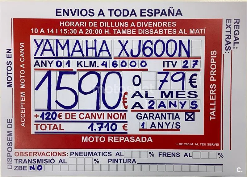 Yamaha XJ 600 N Diversion – Vista 9