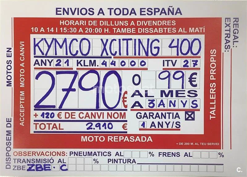 Kymco Xciting S 400 – Vista 14