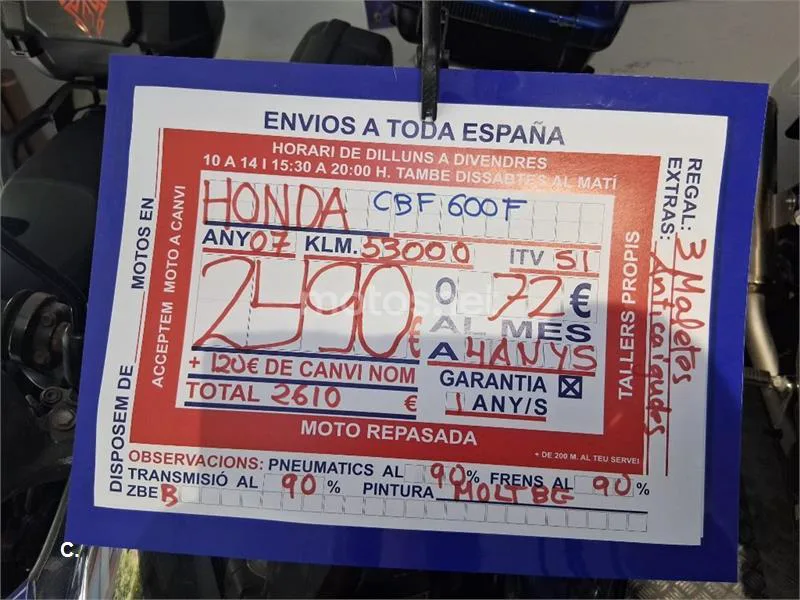 Honda CBF 600 N – Vista 9