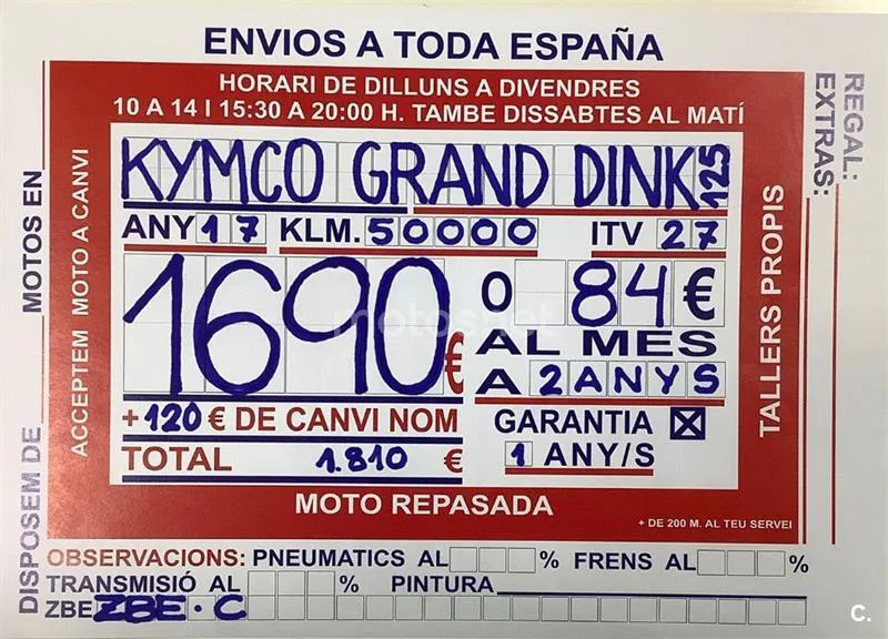 Kymco Grand Dink 125 – Vista 9