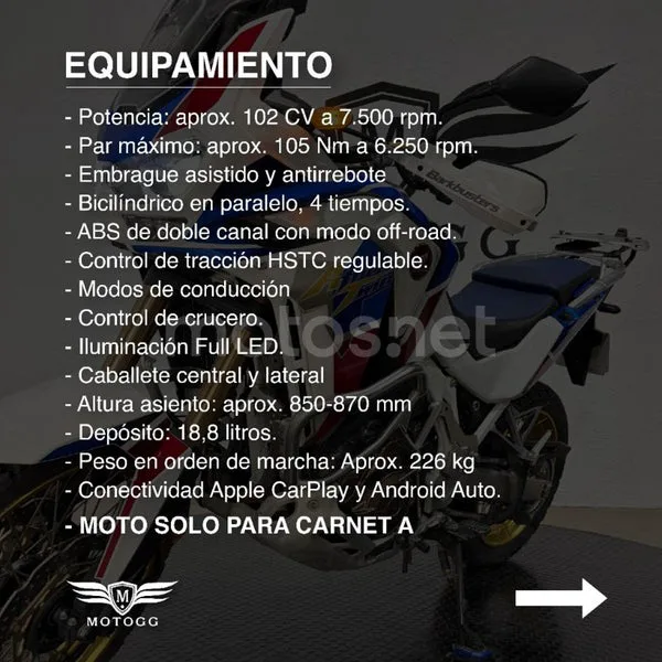 Honda CRF1100L Africa Twin 12.400 € 2020 Granada - 2
