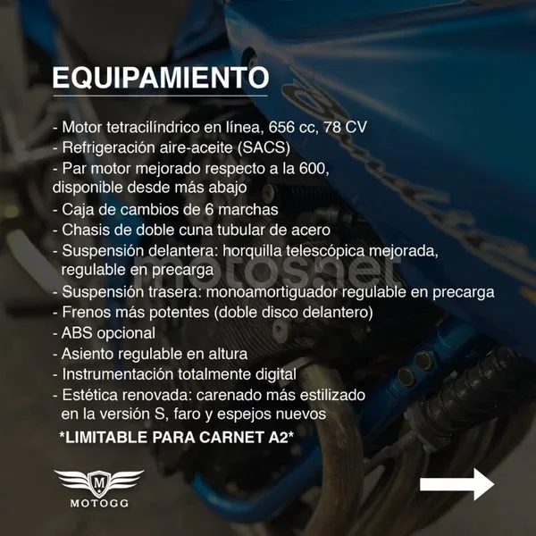 Suzuki Bandit 650S 2999 € 2005 Granada - 2