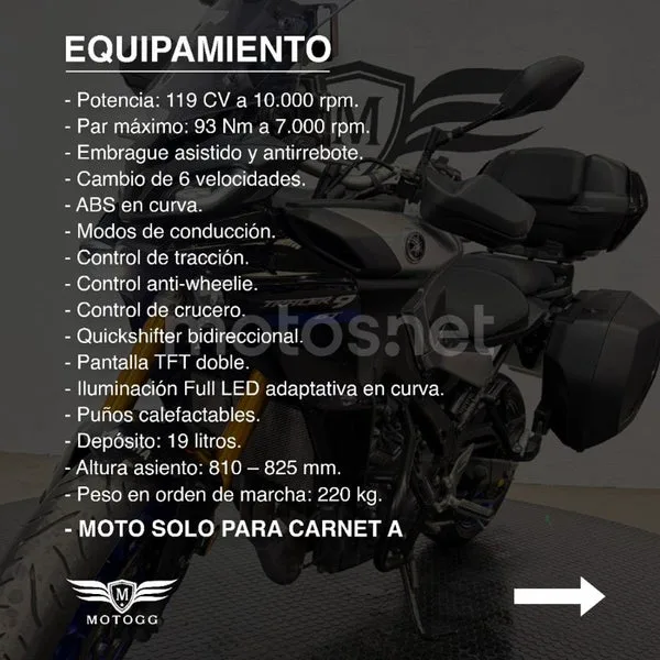 Yamaha Tracer 9 12.800 € 2023 Granada - 2
