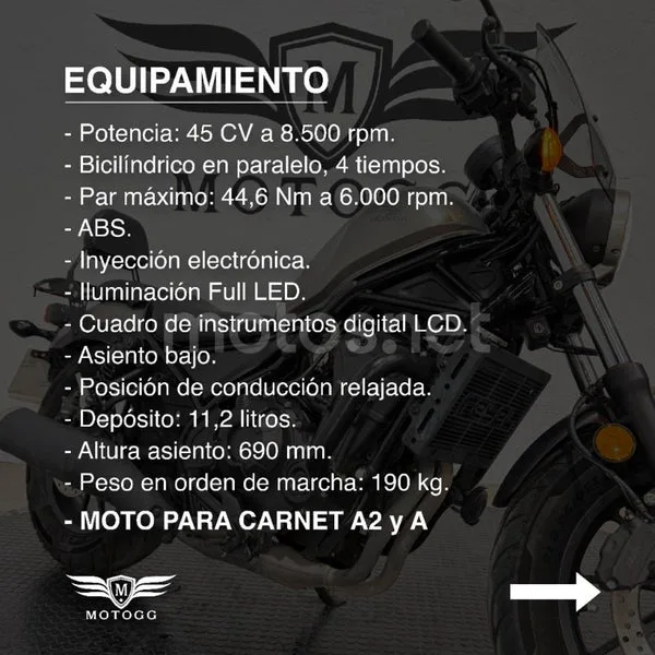 Honda Rebel 500 4400 € 2018 Granada - 2
