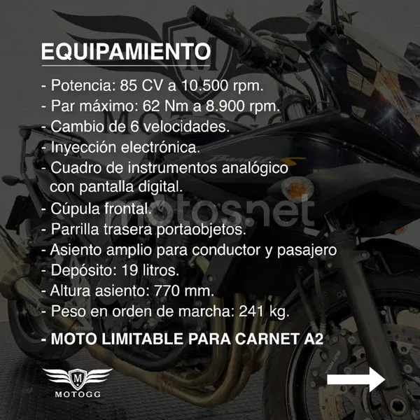 Suzuki Bandit 650S 3800 € 2010 Granada - 2