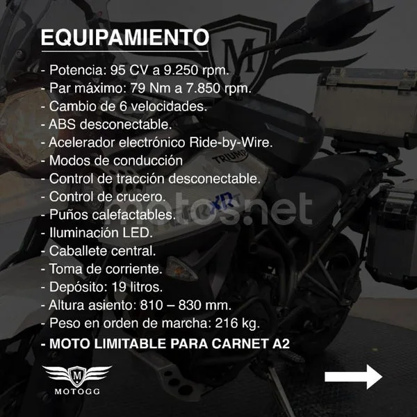 Triumph Tiger 800 XR 6999 € 2016 Granada - 2