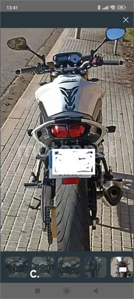 Yamaha FZ8 - Vista 4