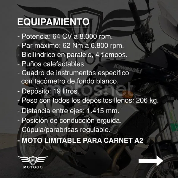 Kawasaki Versys 650 3500 € 2007 Granada - 2