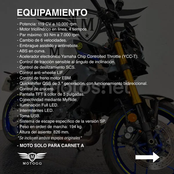 Yamaha MT-09 11.990 € 2025 Granada - 2