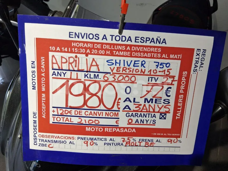 Aprilia Shiver 750 - Vista 9