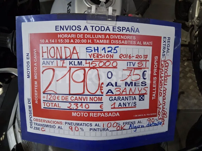 Honda SH125i - Vista 9