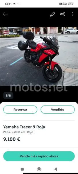 Yamaha Tracer 9 - Vista 8